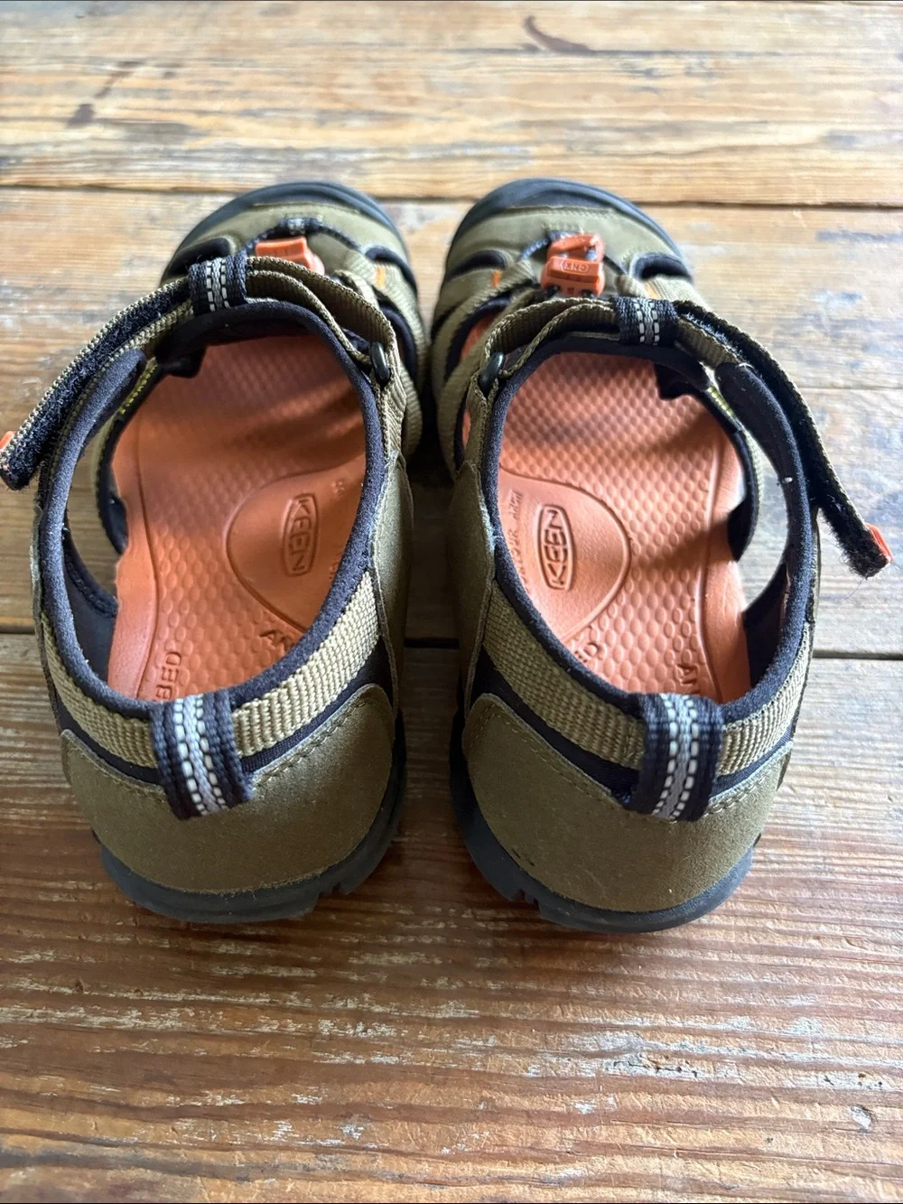 Keen Olive and Orange Outdoor Sandals
